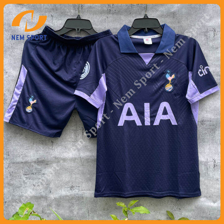 Quần Áo Đá Bóng Clb Tottenham Màu Tím Than Sân Khách Mùa Giải 23/24 |  Lazada.Vn