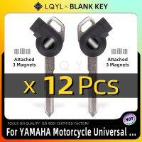 12ชิ้น Chiave Moto Non Tagliata Vuota Sinistra Destra Scanalatura Chiavi Magnetiche ต่อ YAMAHA NMAX155 Jinzhan125 Aurora Terza Generazione Lh125t-C