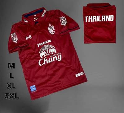 ชุดทีมฟุตบอลชาย เสื้อทีมไทย ราคาถูกสุด เสื้อโปโล ไซส์M-3XL ผ้านุ่มใส่สบาย รหัสFB120