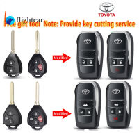 Flightcar สำหรับ Toyota Rav4 Camry Hiac Corolla Key Shell Blade 2/3/4ปุ่มดัดแปลง Flip Remote Key Case