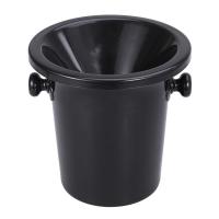 Ice Cask Wine Tasting Spittoon Black Wine Spittoon Wine Dump Bucket Plastic Round Double Ears Ice Bucket Wine Tasting Accessory