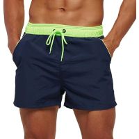 ；【‘；- 2023 Men Swimwear Shorts Male Swimming Trunks Swimsuits Man Surf Beach Swim Sports Pants Board Mesh New Summer Mens Clothing