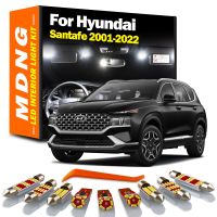 แคนบัสภายในแผนที่ชุดไฟ LED ทรงโดมสำหรับ Hyundai Santafe Grand Santa Fe 2001- 2016 2017 2018 2019 2020 2021หลอดไฟรถยนต์2022