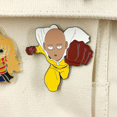 （HOT) เข็มกลัดซูเปอร์แมน One Punch Man ป้ายโลหะไซตามะ