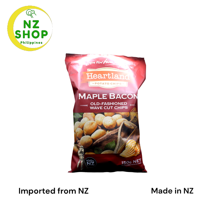 Heartland Maple Bacon OldFashioned Wave Cut Chips 150g Made in New