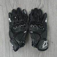 【Ready Stock！】Alpinestars Short Gloves Rider Motorcycle Gloves Leather Hard Shell Cycling Gloves