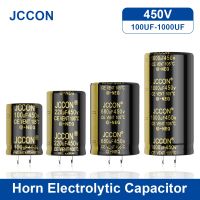 2Pcs JCCON Audio Electrolytic Capacitor 450V 100UF 150UF 180UF 330UF 470UF 820UF For Audio Hifi Amplifier High Frequency Low ESR