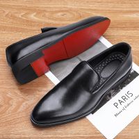 Classic Red sole Mens Casual Loafers Driving Shoes Moccasin Fashion Male Flats Breathable Men Lazy Shoes Slip-On Wedding Shoes