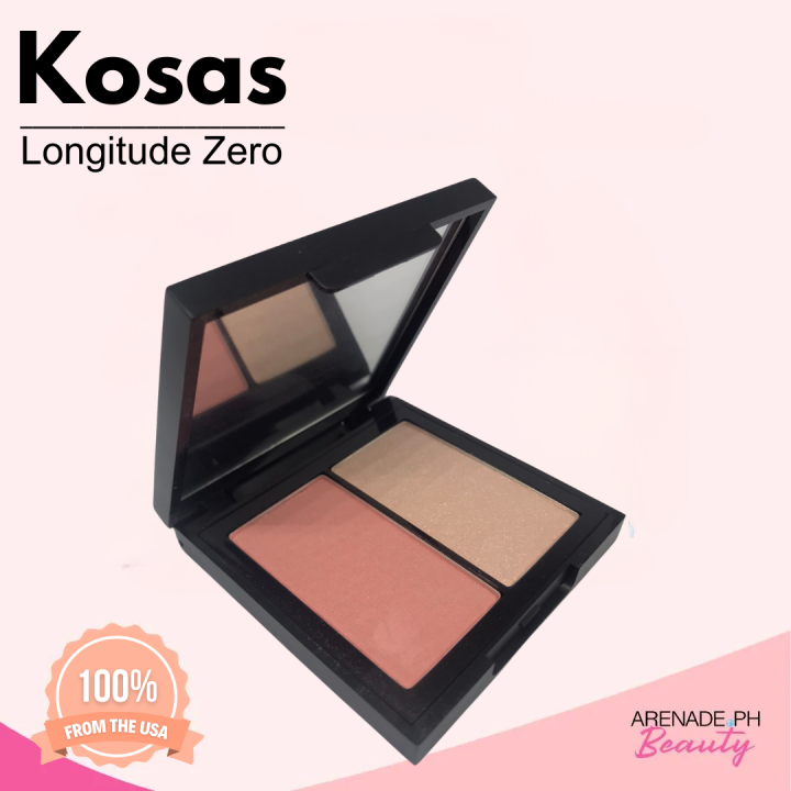 Kosas Longitude Zero Color & Light Pressed Powder Blush and Higlighter
