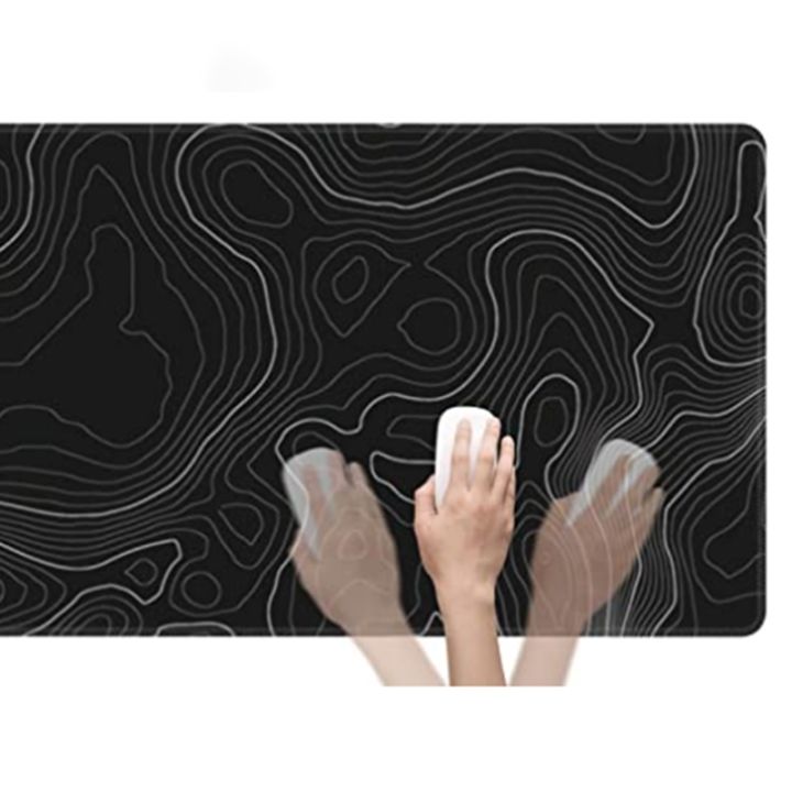 topographic-contour-extended-big-mouse-pad-computer-keyboard-mouse-mat-mousepad-with-3mm-non-slip-base