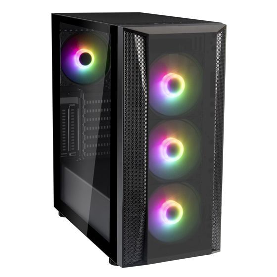 SST-FAB1B-PRO V2 SilverStone FARA B1 ARGB TG Window ATX Chassis - Black ...