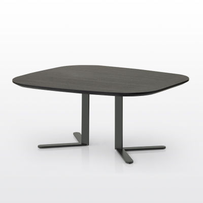 modernform โต๊ะกลาง รุ่น SAMSON/B ขาสีดำ TOPวีเนียร์สี SMOKED