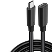 HD 4K USB C Extension Cable 100W PD 5A Right Angle Bend U-Shaped 90 Degree Gen2 Type C Extension Cord For VR Mac VR Laptop New