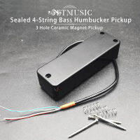 ปิดผนึก45-String Bass Soapba Pickup 3 Hole ปรับ Hole Pickup Humbucker Pickup 100X32MM เซรามิคแม่เหล็ก Double Coil Bass