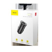 NJ จัดส่งฟรี Baseus Mini ที่ชาร์จในรถยนต์ (USB + Type-C) ชาร์จเร็ว (ของแท้ 100 %) Car Charger 30W Quick Charge QC4.0 (รวม VAT) อุปกรณ์เสริมรถยนต์