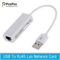 PzzPss USB 2.0 to RJ45 Lan Network Card 10/100Mbps Ethernet Adapter For Macbook Laptop PC Windows 7 8 10  USB Network Adapters