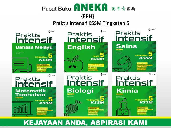 Aneka Buku Latihan Praktis Intensif Kssm Tingkatan Eph Lazada