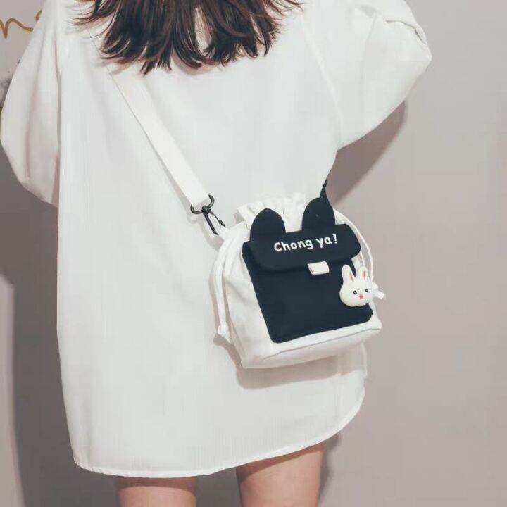 ins-cute-rabbit-shoulder-bags-cartoon-outdoor-sling-bag