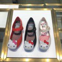 Mini Melissa Hello Kitty New Childrens Sandals PVC Fish Mouth Kitten Jelly Shoes 〖QYUE〗