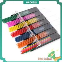 OKDEALS 2 Boxs หลายสี เติมดินสออัตโนมัติ กราไฟท์ HB 2.0มม. เติมดินสอเครื่องกล ที่มีคุณภาพสูง เปลี่ยนแทนได้ ไส้ดินสอกดแบบเปลี่ยนได้ นักเรียนก็อก