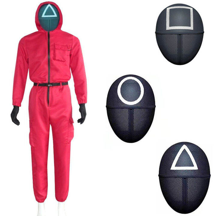 squid-game-costume-mask-cosplay-jumpsuit-round-square-circle-triangle-plastic-helmet-masks-halloween-party-costume