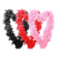 Turkey Feather Boa Pink Decoration Garland Boa Soft Party Costume Accessories Girls Dress Up Costume for Cosplay Halloween Party Wedding Dancing incredible