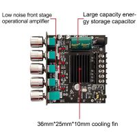 Hot Selling! TPA3116D2 Bluetooth 5.0 2.1 Channel Power Audio Stereo Subwoofer Amplifier Board 50WX2+100W TREBLE Bass Note Tuning AMP Tb21mt21