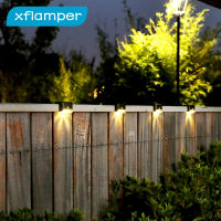 xflamper 4PCS LED Solar Light Outdoor IP65 Waterproof for Garden Decoration Stair Lamp Night Light