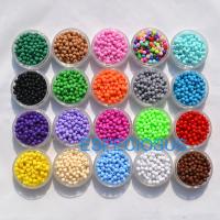 【YF】▦  300pcs Handcraft Jewelry Weave Accessory 5MM Small Beads Plastic Round 20 Colors Measly Department