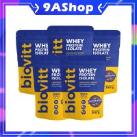 ?แพ็ค 5 ซอง??biovitt Whey Protein Isolate เวย์โปรตีน ไอโซเลท แบบซอง 200 - 224  กรัม เสริมกล้ามคมชัด อร่อย เข้มข้น โปรตีน 27 - 34 กรัม