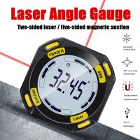 2023 New Laser Digital Protractor Angle Measure Inclinometer 3 In 1 Laser Level Box Type-C Charging Angle Meter Measuring Tools