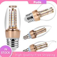 PUDE แสงสีขาว หลอดไฟเทียน LED หัวปลายแหลม E14 E27 หลอดไฟประหยัดพลังงาน ร้อน. 110-220โวลต์ ไฟแขวนผนัง ของตกแต่งบ้าน