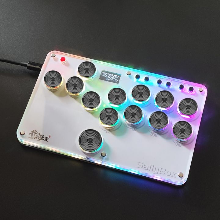 jw】♧㍿ HitBox SallyBox with Gamerfinger Caps Fighting Stick