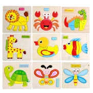 hot Hot Sale 9 Kids Toy Animals And Vehicle Puzzles Jigsaw Educational