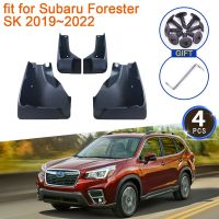 แผ่นบังโคลนรถสำหรับ Subaru Forester SK 2019 2020 2021 2022กันชนป้องกันการกระเด็นของล้อหน้าด้านหลังอุปกรณ์เสริมรถยนต์