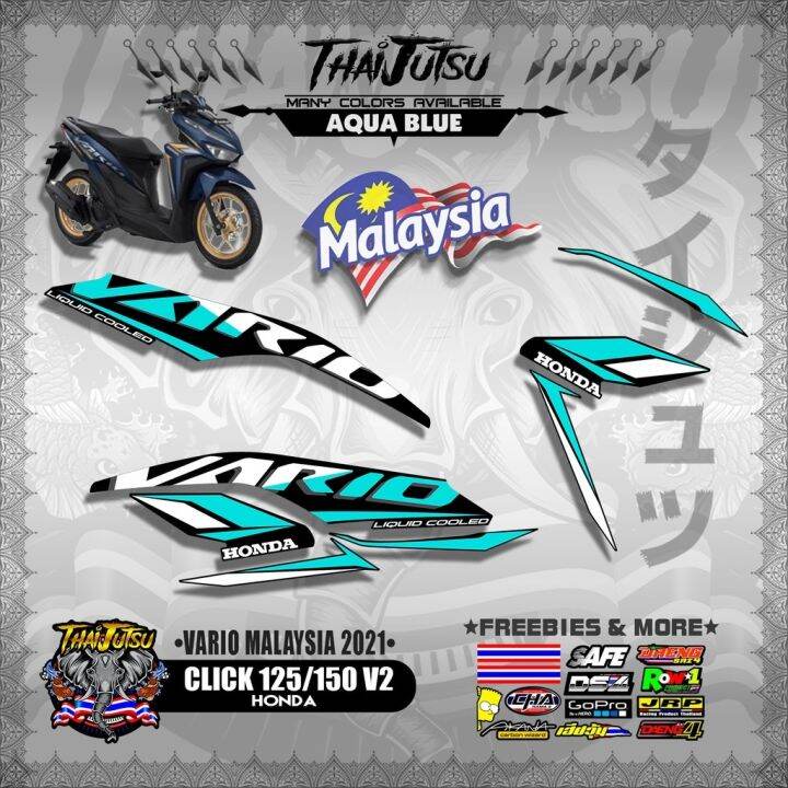AJDL sellAQaeayEO HONDA CLICK 125 / 150 V2 MALAYSIAN DECALS ( VARIO