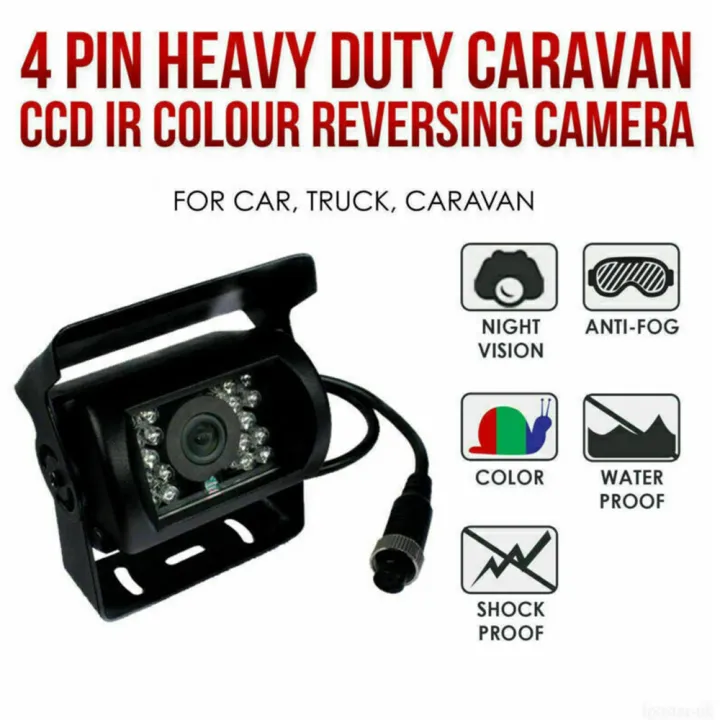 【Sunydeal】24V Bus Infrared Backup Camera 4 Pin AHD Night Version Rear