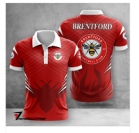 Brentford F.C Logo EPL Fans Golf Polo Shirt Custom Name - (online contact for free customization) - NO.7484jhj8