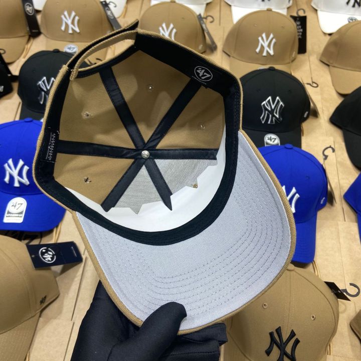 22-2023-47brand-หมวกแก๊ป-ny-หมวกเบสบอลผู้หญิงในฤดูใบไม้ผลิ-la-โค้งหมวกปีกกว้างผู้ชายหมวกบังแดด-instagram-แฟชั่นแบรนด์