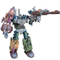 JINBAO หุ่นยนต์แปลงร่าง5 In 1ของเล่นตุ๊กตาขยับแขนขาได้ Bruticus โมเดล G1 KO 43Cm ABS ตุ๊กตาของขวัญรถแปลงร่าง