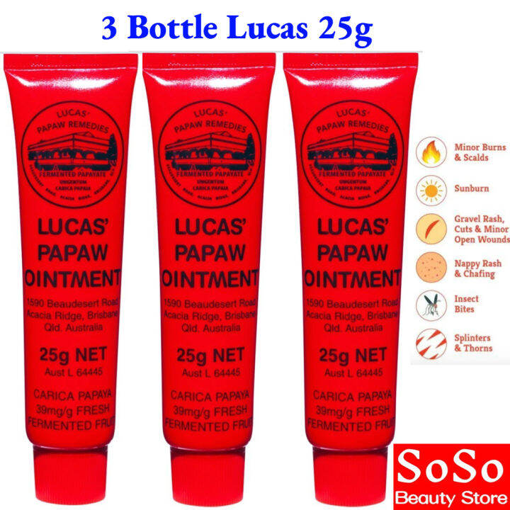 Australia Original Lucas Papaw Ointment 25g Pure Natural Raw Materials ...