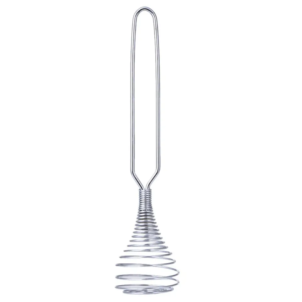 Stainless Steel Spring Coil Whisk Mixing Manual Egg Beater Kitchen