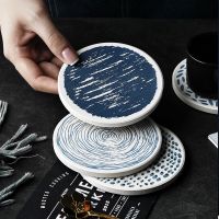 【hot】✑  Diatom Mud Coaster Absorption Resistant Pot Mug Cup Holder Non-slip Round Bowl Placemat Table