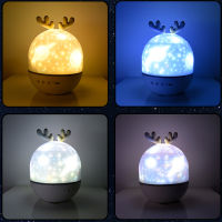 Starry Sky Night Light Star Projector Children Night Lights Rechargeable Bedside Lamp Baby Bedroom Wall Decoration Birthday Gift