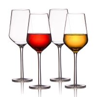 ki【Hot】Tritan Transparent Unbreakable Plastic Wine Glass Cups Bar Home Goblet