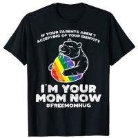 ข้อเสนอพิเศษ ผู้ปกครองต้อนรับผมแม่ตอนนี้ Bear Hug LGBTQ Gay Pride เสื้อยืด LGBT Pride Bear Lover กราฟิก Tee Top mama ของขวัญวันแม่S-5XL