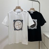 Correct Version Stone Island pointer cross loose foreign trade half-sleeved T-shirt short-sleeved T-shirt