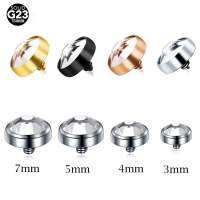 Jewelry Body Sexy Ends Gem Threaded Internally Diver Skin Top 3/4/5/7MM Pircing Surface Medusa Piercing Microdermal Titanium 1PC