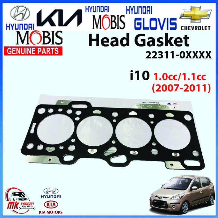 [GENUINE] Head Gasket(Steel) for i10(20072011). 1.0cc/1.1cc. NOT FIT
