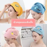 hair towel ผ้าคลุมผม หมวกคลุมผม ผ้าเช็ดผม ผ้าคลุมผมแห้งเร็ว หมวกคลุมผมแห้งเร็ว ผ้าคลุมผมอาบน้ำ ผ้าคลุมผมไมโครไฟเบอร์ ซับน้ำได้ดี แห้งเร็ว